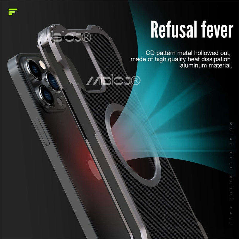 R-JUST Carbon Fiber Metal Case For iPhone - Premium Mobile Phone Cases from R-Just - Just $36.00! Shop now at Dressmycell.com R-JUST Carbon Fiber Metal Case For iPhone - Premium Mobile Phone Cases from R-Just - Just $36.00! Shop now at Dressmycell.com